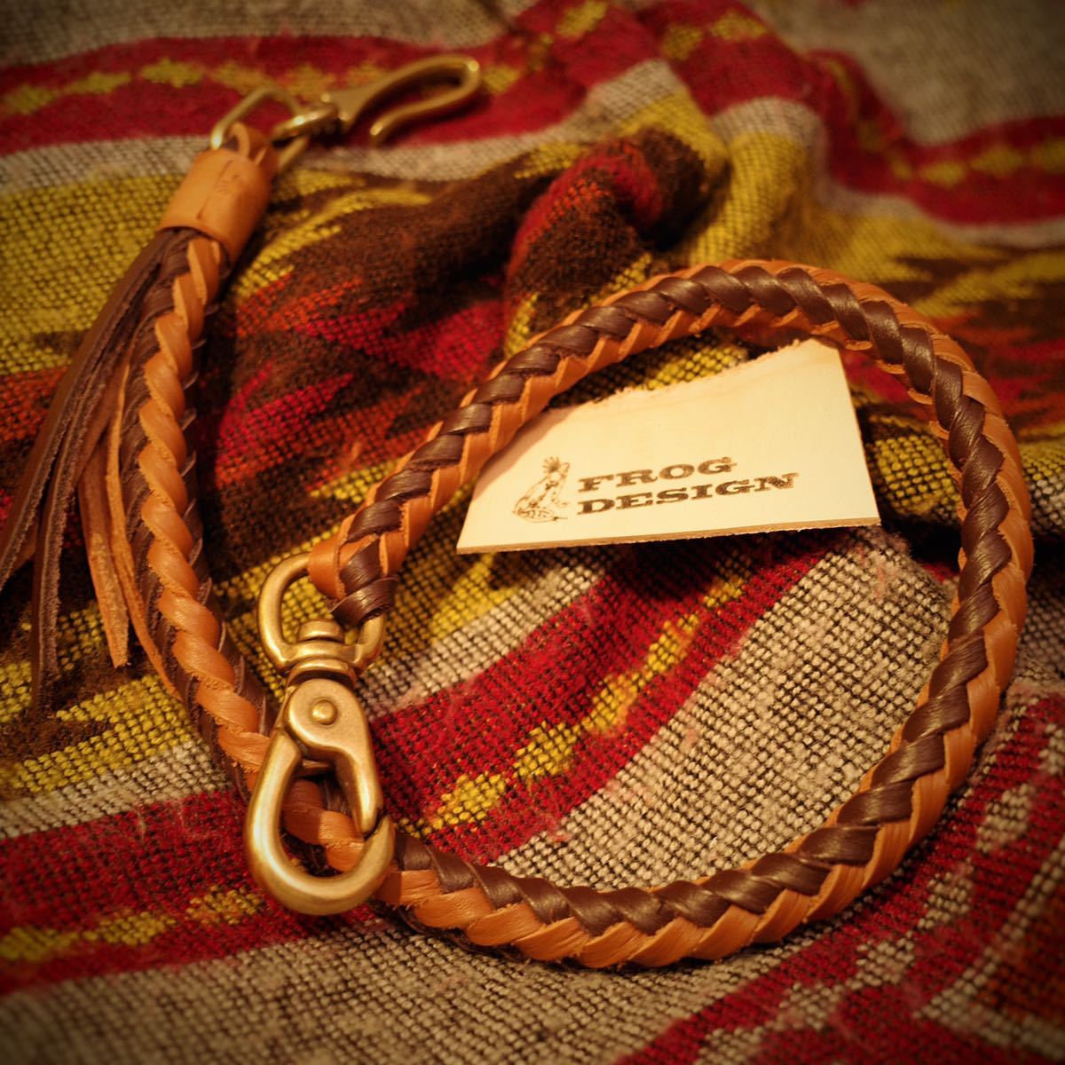 【Wallet rope】本革製ウォレットロープ 革紐拍卖