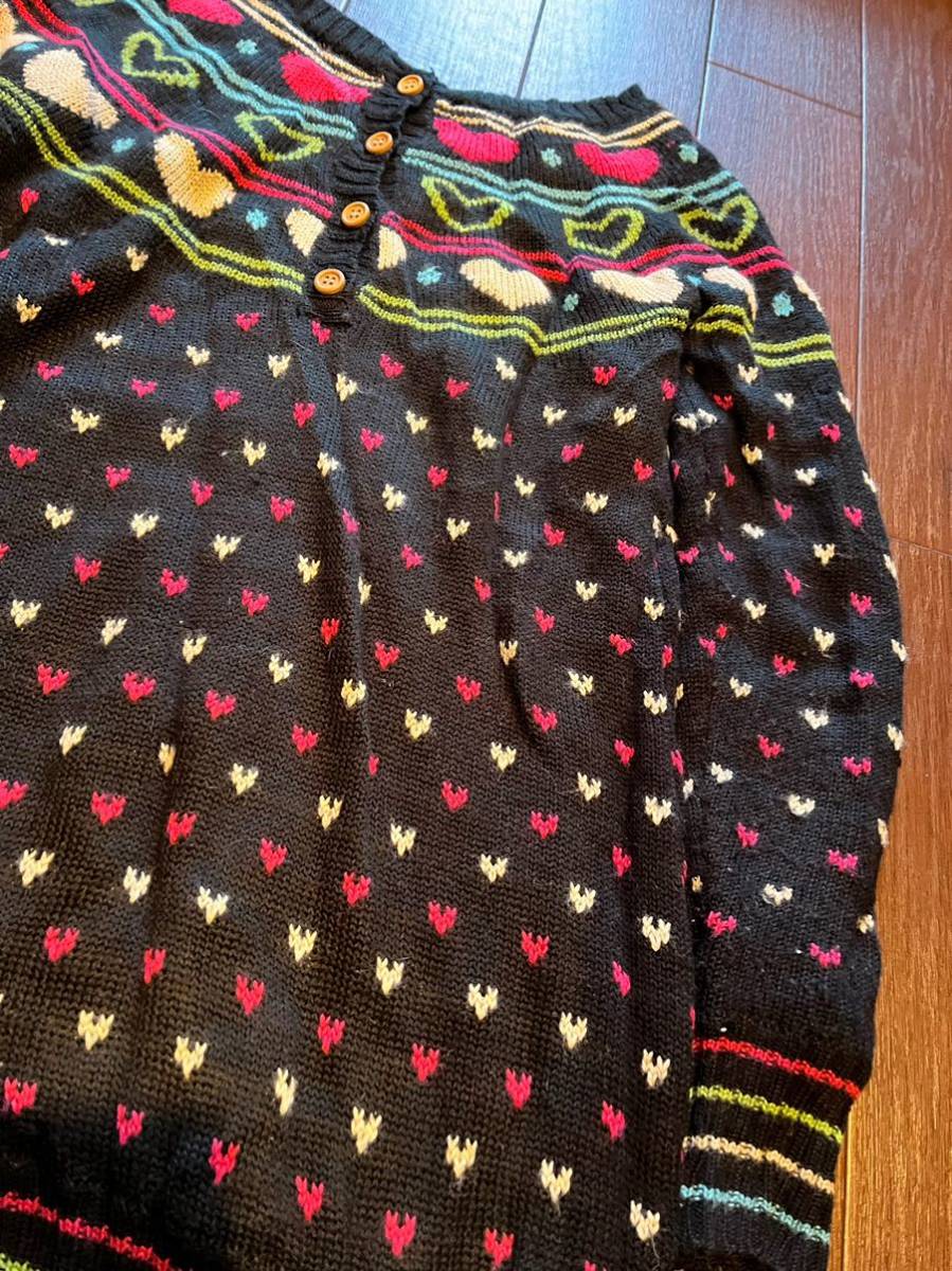 Love Drup Store ハート ニットチュニック拍卖