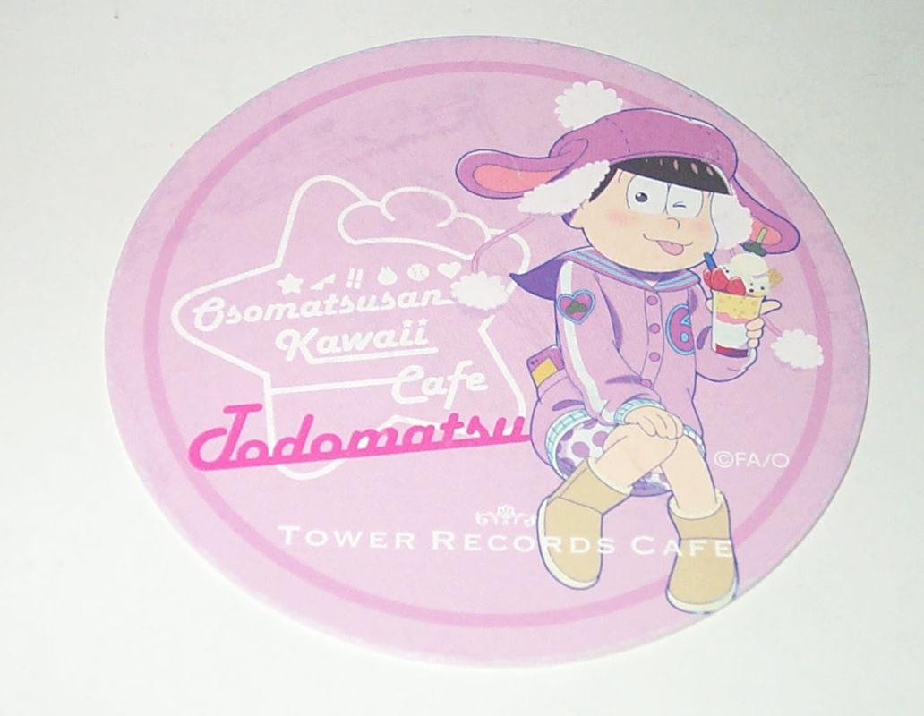 おそ松さん タワーレコードカフェ タワレコカフェ コースター トド松拍卖