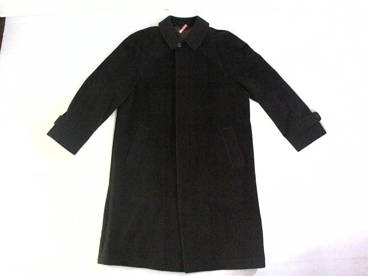 ☆美品【VALTAS】アンゴラ毛 ステンカラーコート 濃こげ茶系 ブラウン L拍卖