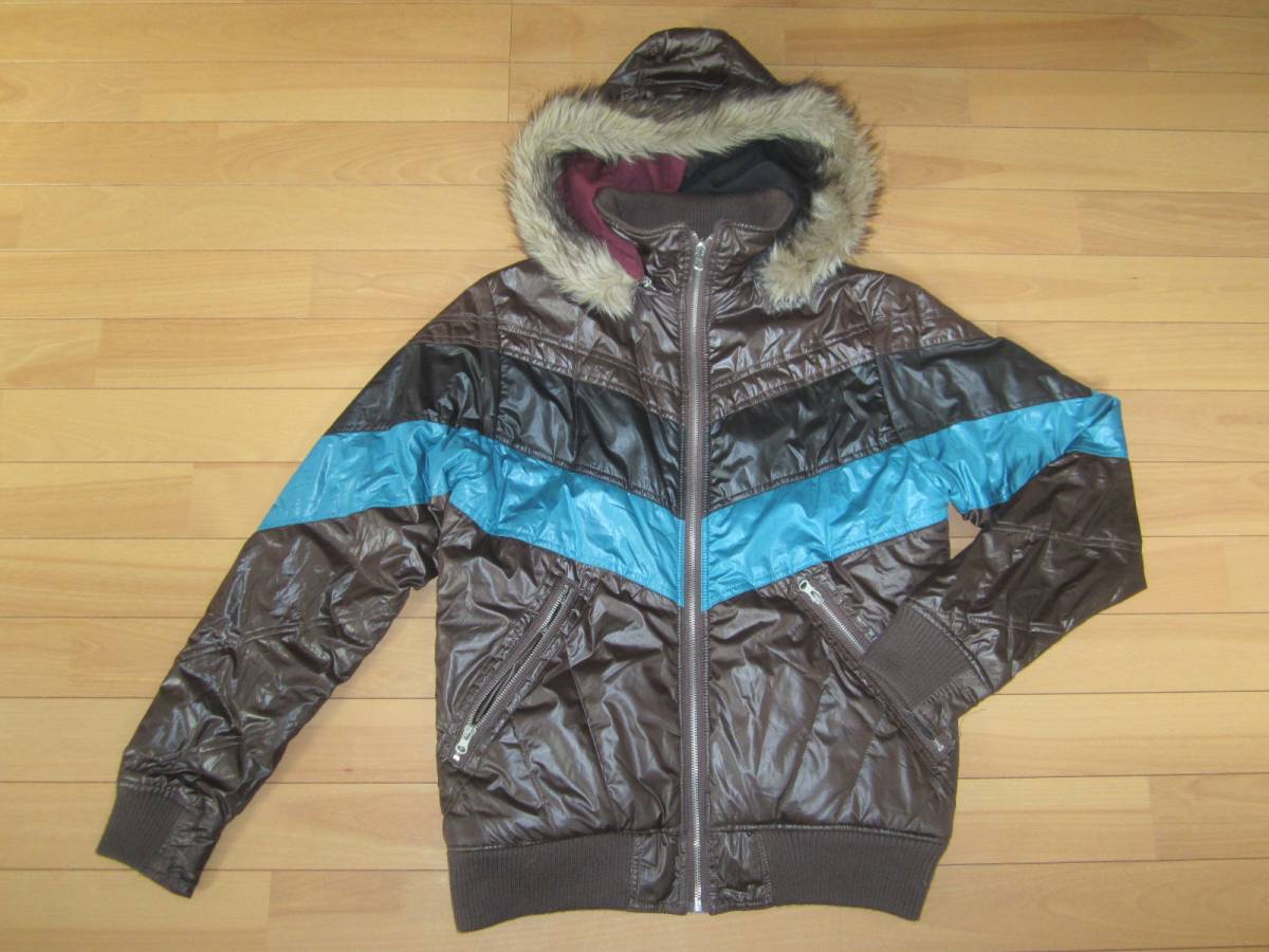 ★amp リバーシブル中綿切り替え フーデッドジャンパー★マルチsizeM★拍卖