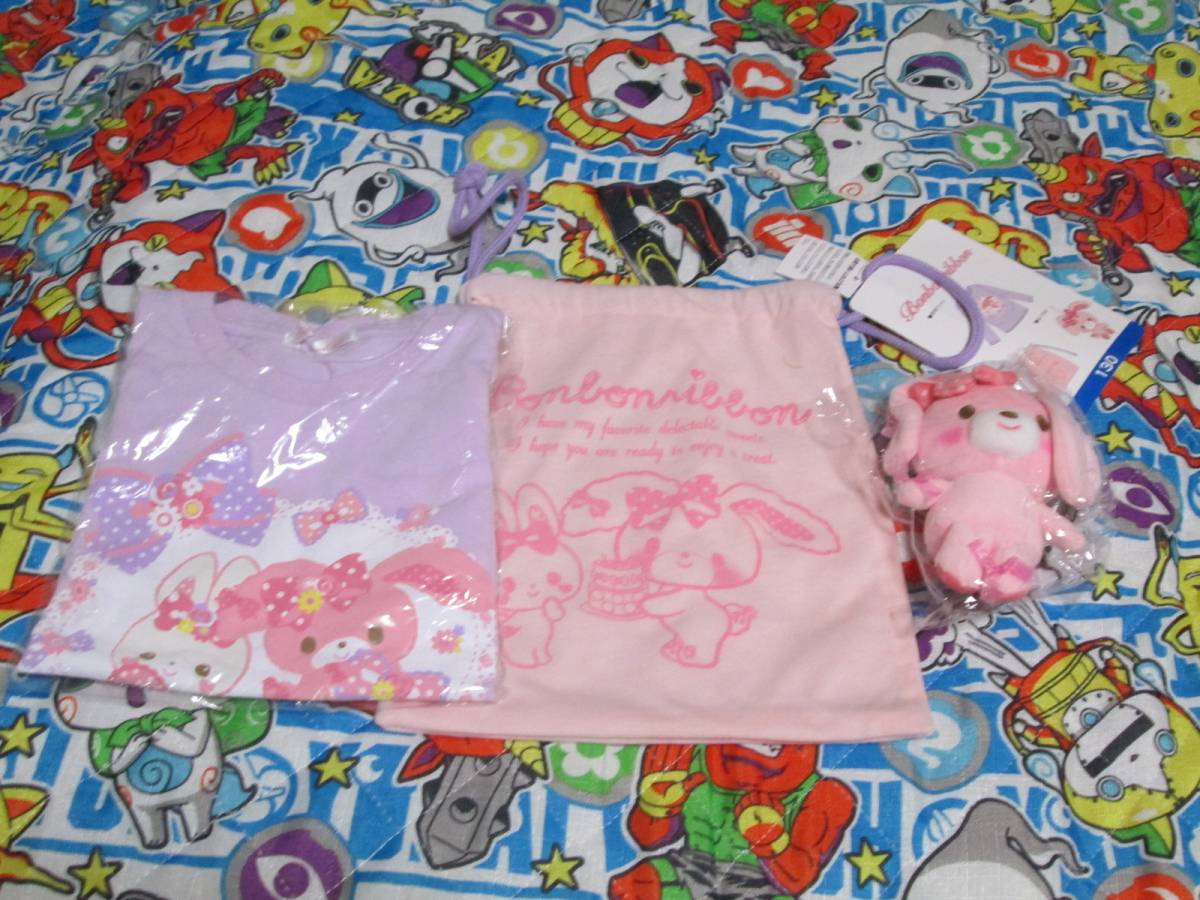 ☆新品♪ぼんぼんりぼん長袖Tシャツほか3点セット130cm☆拍卖