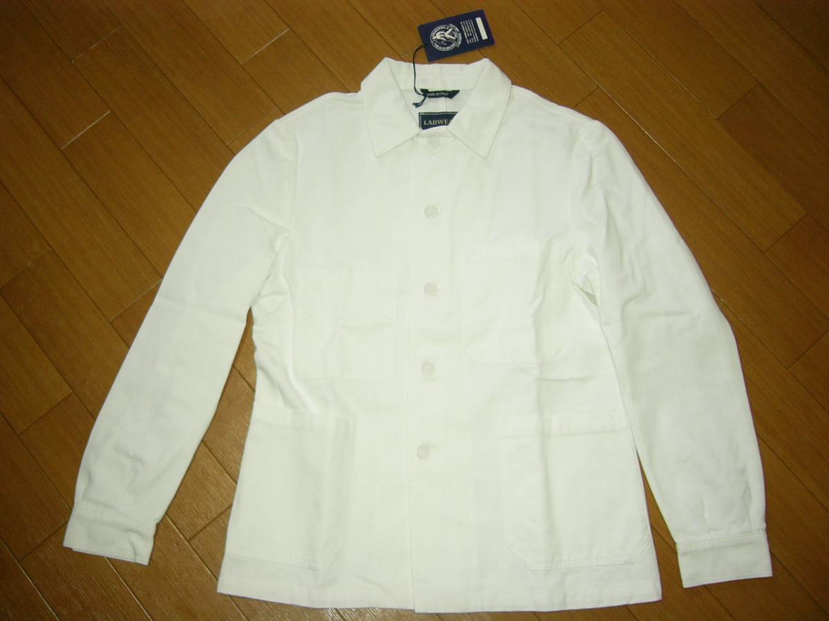 新品 ハリラン別注 FRAIZZOLI LABWEAR カバーオール HRM 48白 ハリウッドランチマーケット聖林公司フライツォーリHOLLYWOOD RANCH MARKET拍卖