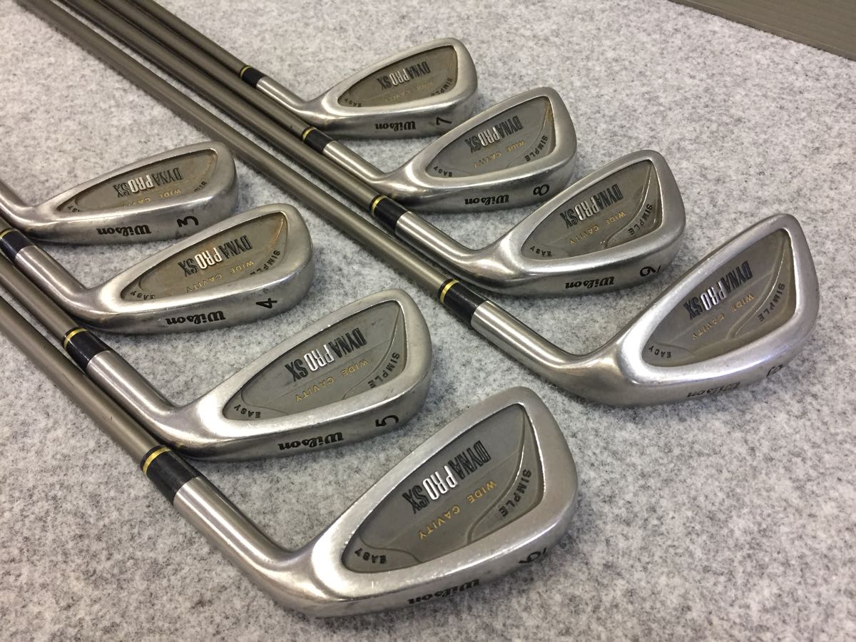 ・G099 WILSON(ウィルソン) DYNA PRO SX アイアン8本セット ■全国一律1,400円(一部地域除く)拍卖