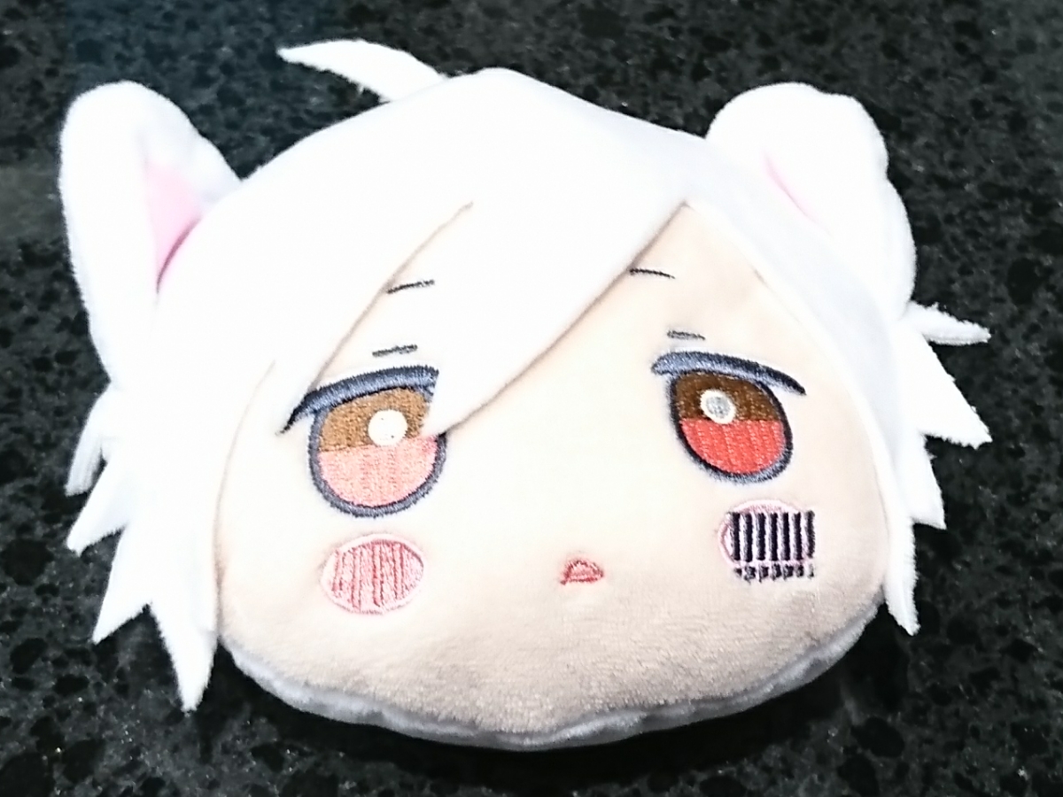 a まふまふ ぬいぐるみパスケースポーチ 白まふ 単体 mafmaf拍卖