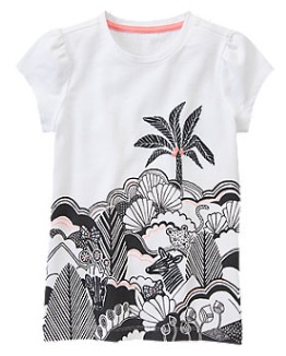 送料無料 即決!新品 ジンボリー 7T 120 130 半袖Tシャツ ジャングル Gymboree拍卖