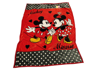 【新品】ミッキー&ミニー*シングル毛布*140x200cm拍卖