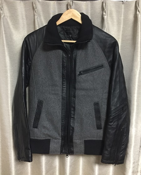 人気☆【MURDER LICENSE 】レザー切替 裏地キルティング ライダースジャケット 44 羊革 マーダーライセンス拍卖