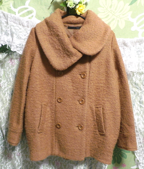 茶色のガーリーあったかフワフワコート/外套 Brown girly fluffy coat拍卖