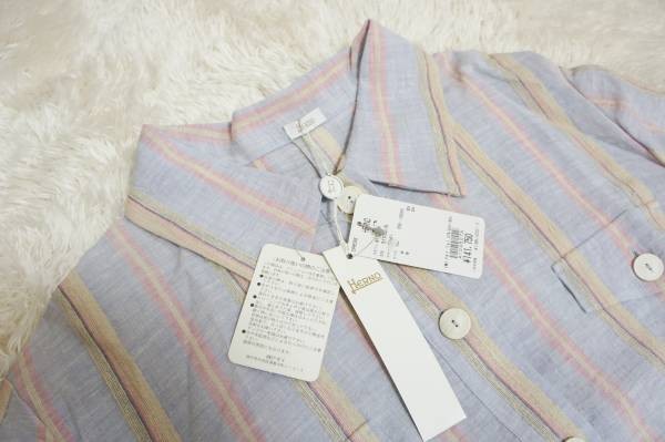 ヘルノ【HERNO】イタリア製:麻*絹*涼しげワンピース サイズ:52拍卖