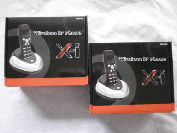 難あり【新品】2台組ワイヤレスSkype無料電話機スカイプフォン④拍卖