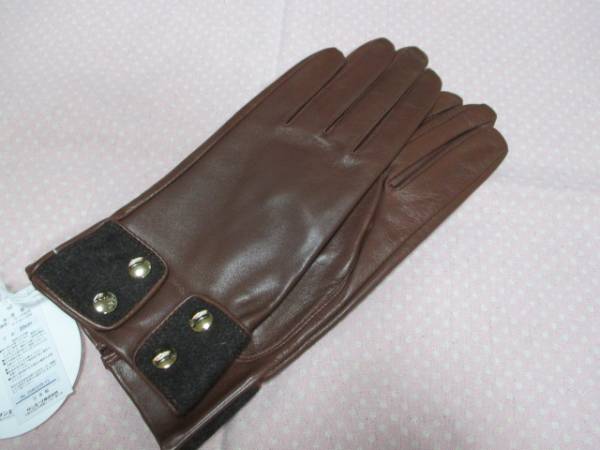 クロエ Chloe 手袋 ボタンロゴ 20cm 羊革 革手袋拍卖