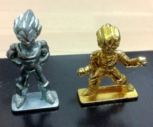◆◇ドラゴンボール ダイキャストメッキフィギュア 超サイヤ人孫悟空 べジータ ドラ消し◇◆拍卖