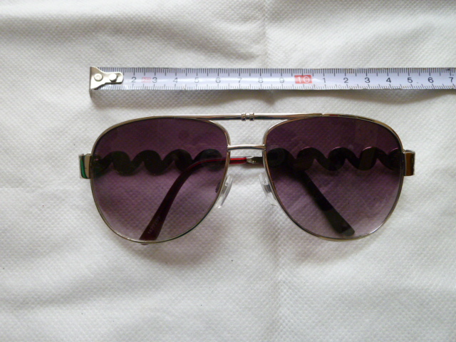 ★★波型アームデザインサングラス (ブラウン系)F6拍卖