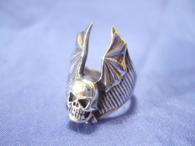 横浜最新 925SILVER銀リング ドクロ 💀 スカール 21~28号 10~11g 送料290円ξgRξ ξ92s拍卖