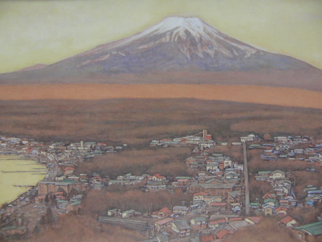 相笠昌義、【富嶽望景】、希少な画集画、新品高級額 額装付、状態良好、送料無料、絵画 風景画拍卖