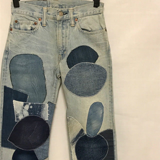 新品 ブルーブルー BLUEBLUE パッチワーク デニム 26拍卖