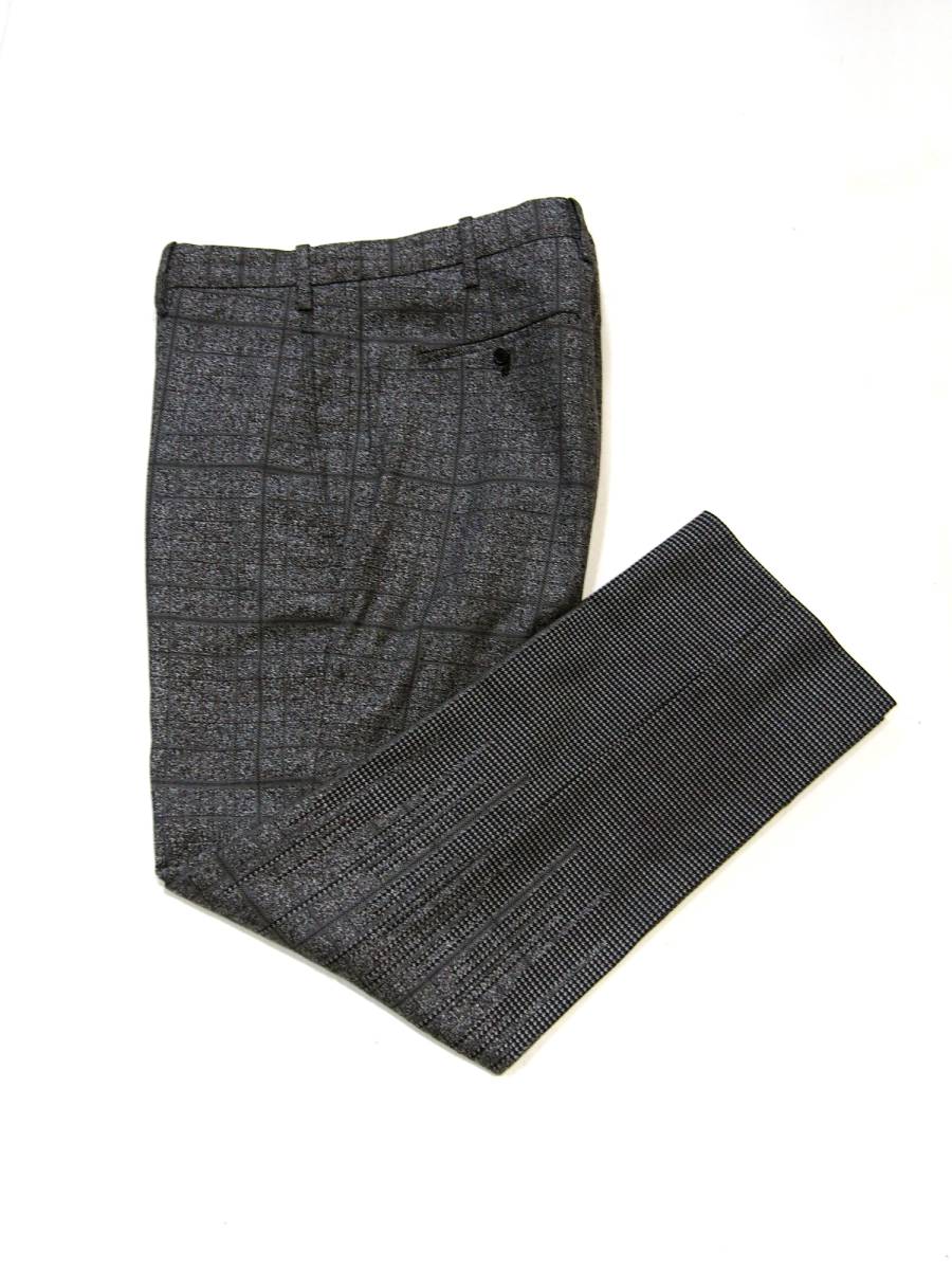 美品 希少 イタリア製 スキニーフィット Neil Barrett ニールバレット ノープリーツパンツ スラックス 千鳥 チェック サイズ46拍卖