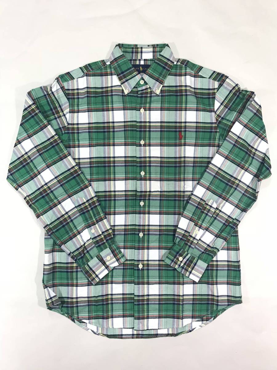 新品 11192 Mサイズ シャツ チェック ポロ ラルフローレン polo ralph lauren 長袖 コットン拍卖