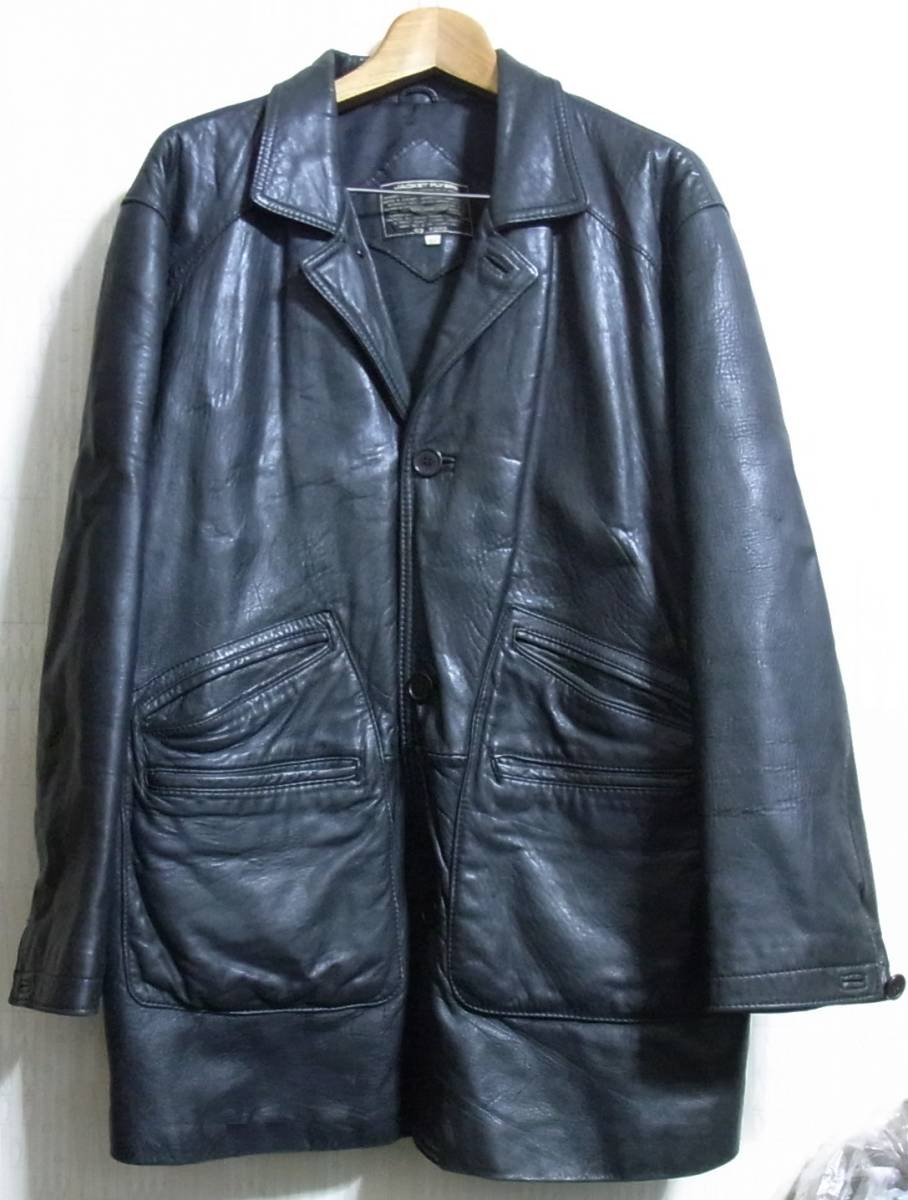 GQ FORD jacket flyers ラムレザー 羊革 カーコート ハ-フコート Lレザージャケット拍卖