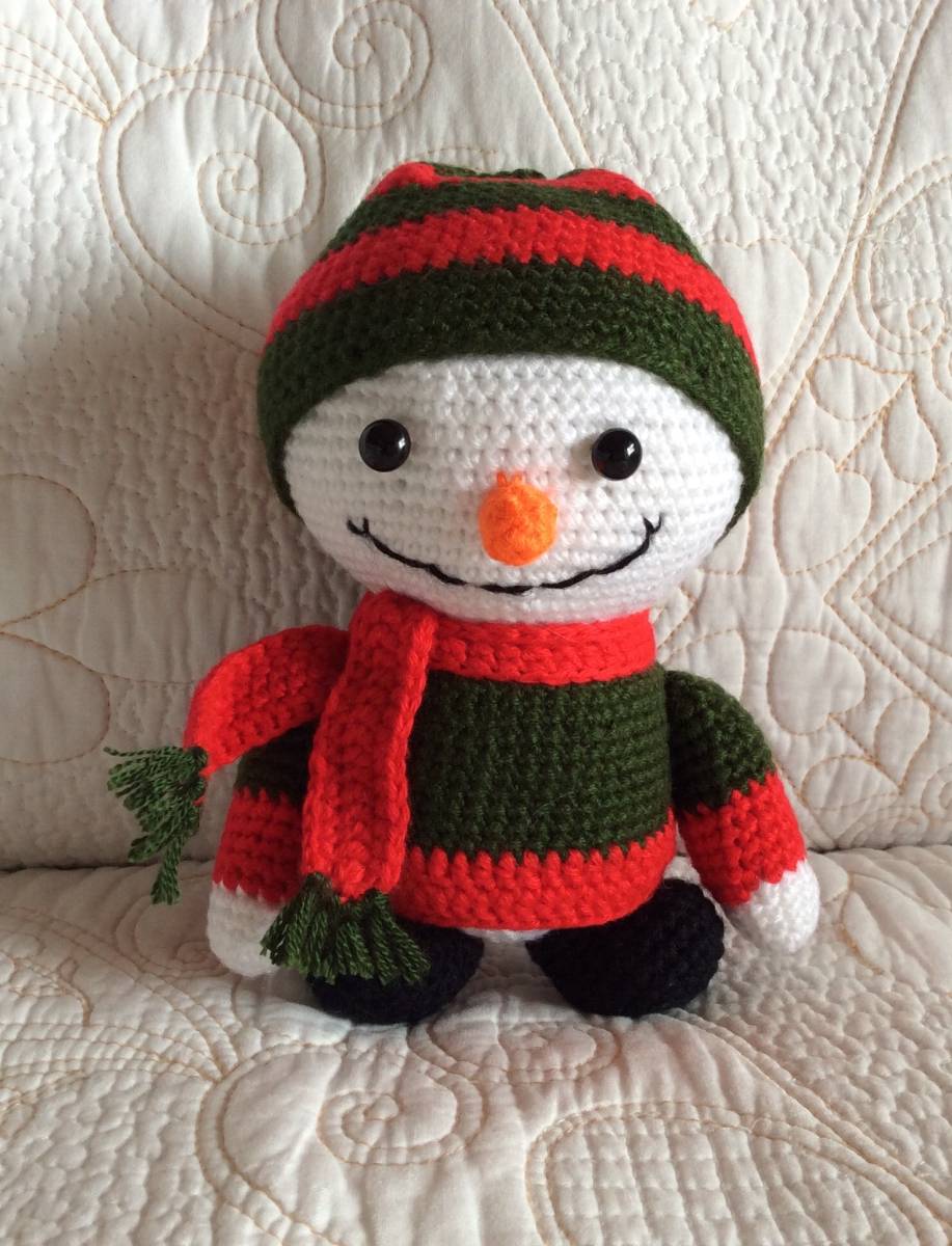 編みぐるみ あみぐるみ 機嫌いい雪男の子 可愛い置物拍卖