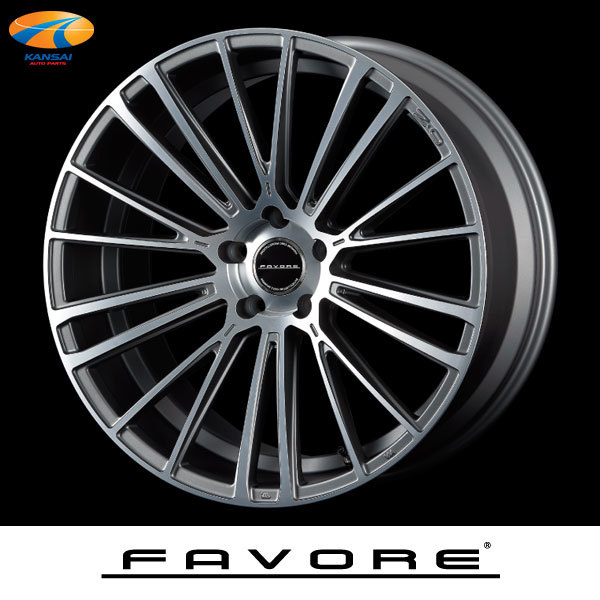 FAVORE ファヴォーレ アルミホイール 1本 20/9.5J +33 120 5H Φ60 マットシルバーテック レクサスLS 店長おすすめ拍卖