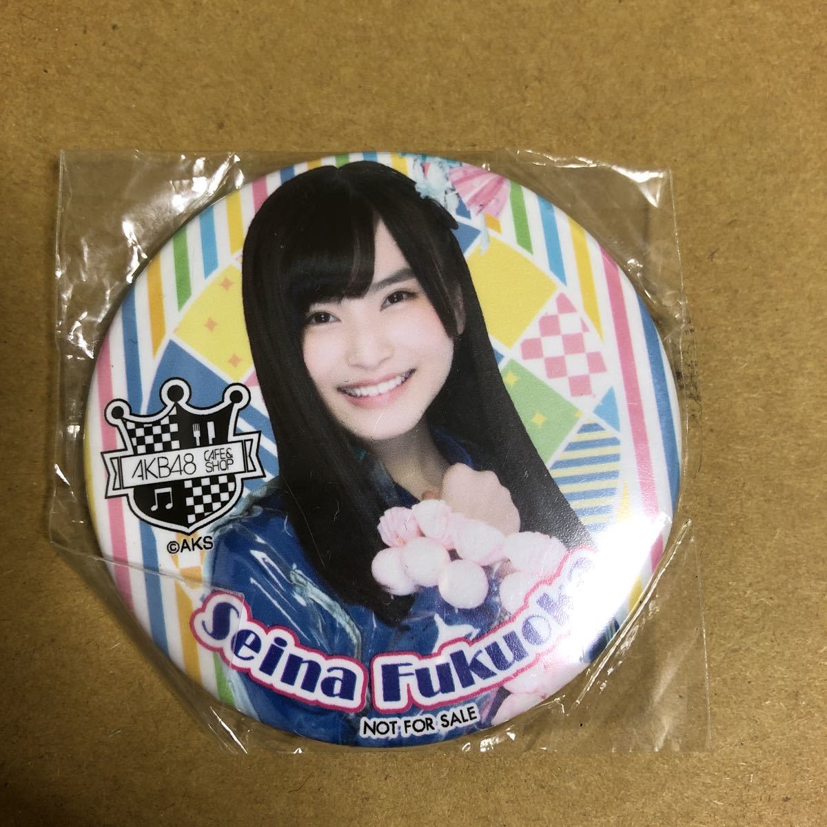 福岡聖菜 AKB48 カフェ 缶バッジ拍卖