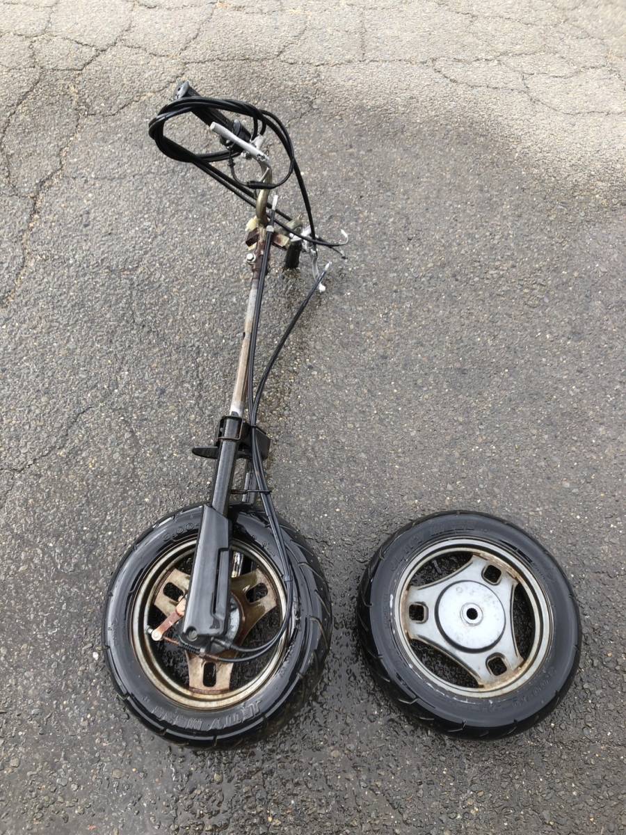 【45352】 レッツ2 CA1KA (251番台~) 足回り ハンドル フロントフォーク ステム レバー ホイールセット レバー拍卖