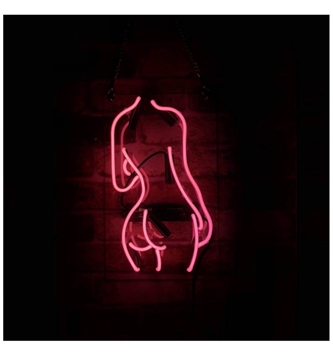 オーダーメイド ネオンサイン 女性ボディライン ピンク ガラス管 オリジナル拍卖