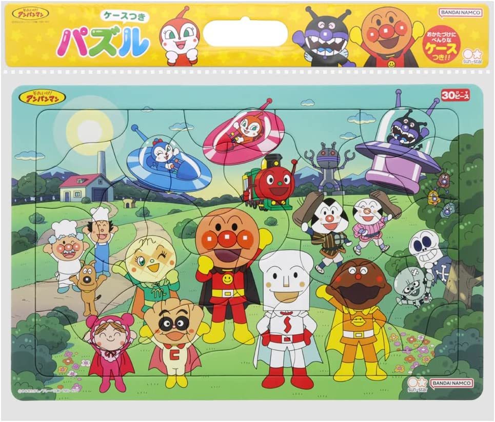 @【即決】◆それいけ!アンパンマン ジグソーパズル(30ピース)◆30片 B4 お片付けケース付 サンスター おもちゃ 玩具 //6310010A拍卖