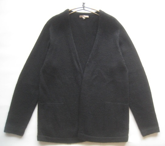 美品!!パスソルダン PAZ SOLDAN PAZ PUR ALPAGA*アルパカ100% ふわとろニットカーディガン S グレー拍卖