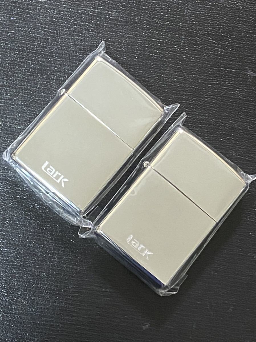zippo ラーク シルバー 前面加工 2点セット 限定品 希少モデル 2009年製 LARK silver拍卖