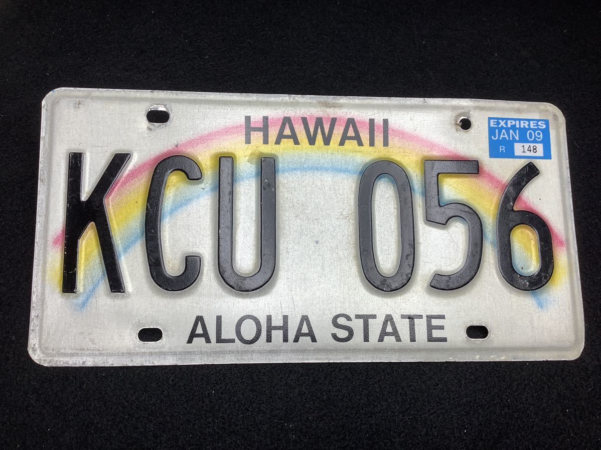HAWAII ハワイ ナンバープレート ライセンスプレート aloha state ハワイ州 空冷VW 空冷ワーゲン オーバル oval 1956年拍卖