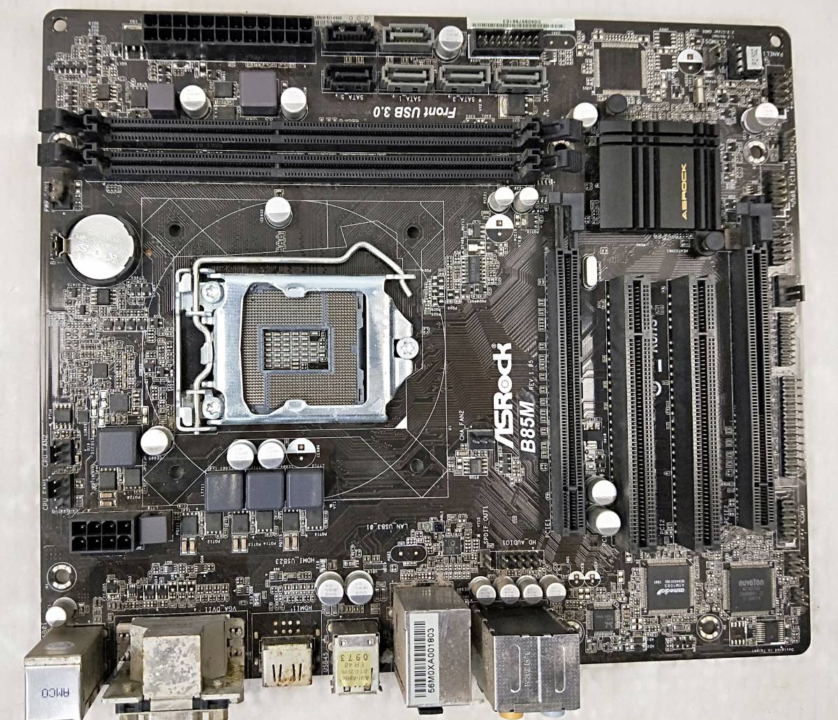【中古パーツ】BIOS確認のみ、ASROCK B85M マザーボード IOパネル付 LGA1150 ■MB2084拍卖