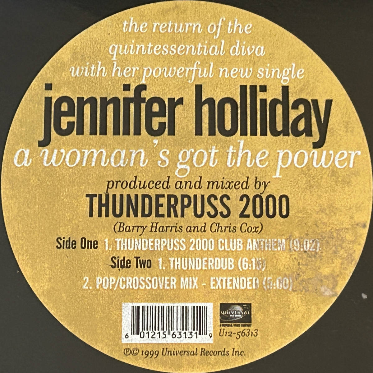 試聴 Jennifer Holliday A Woman's Got The Power 1999年 Thunderpuss 2000拍卖