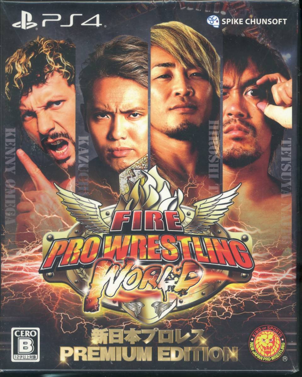PS4※未開封品※◆ファイヤープロレスリング ワールド 新日本プロレス PREMIUM EDITION ~ スパイク・チュンソフト ■同梱不可■/59.6拍卖