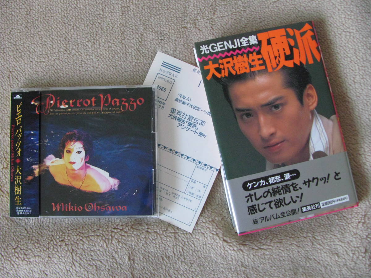 ★大沢樹生 CD♪ピエロパッツオ/Pierrot Pazzo 1995年 ★光GENJI全集 硬派 集英社刊 初版発行 1990年 旧ジャニーズ事務所拍卖
