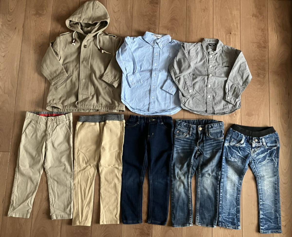 男の子 キッズ アウター シャツ ズボン 春秋 100センチ まとめ売り セット拍卖