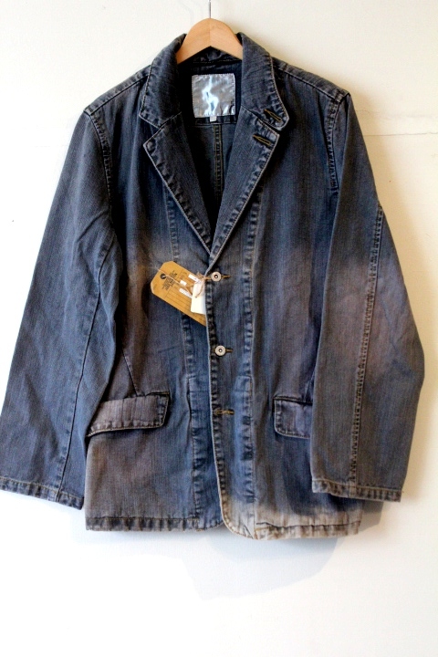 JOGE MARTINジョージマーティン★ デニムテーラードジャケット新未L チャコール★リーバイス拍卖