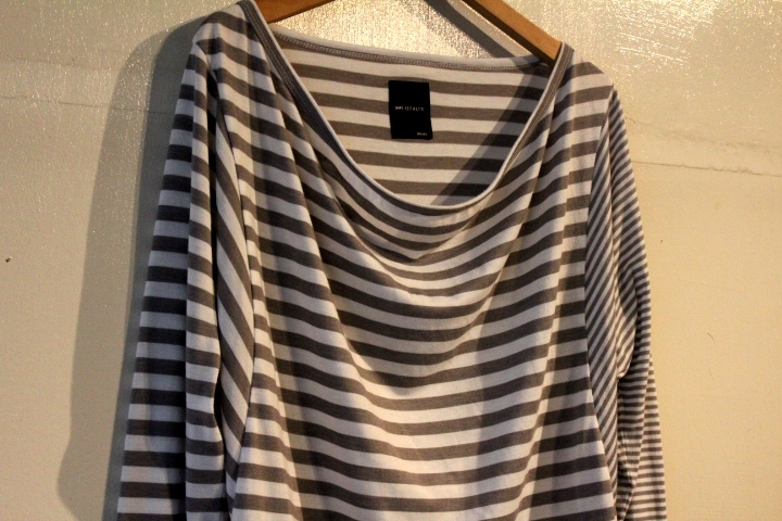 SHIPS JET BLUE★/ 切替ボーダー長袖TシャツSsize WH*CH★美品シップスジェットブルー拍卖