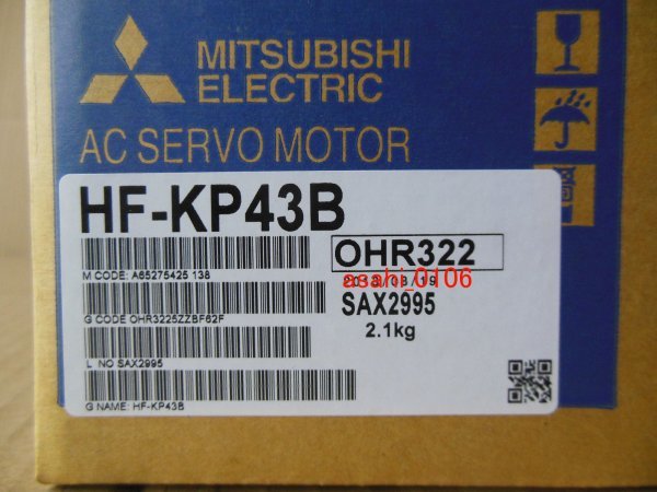 新品 MITSUBISHI/三菱 HF-KP43B サーボモーター拍卖
