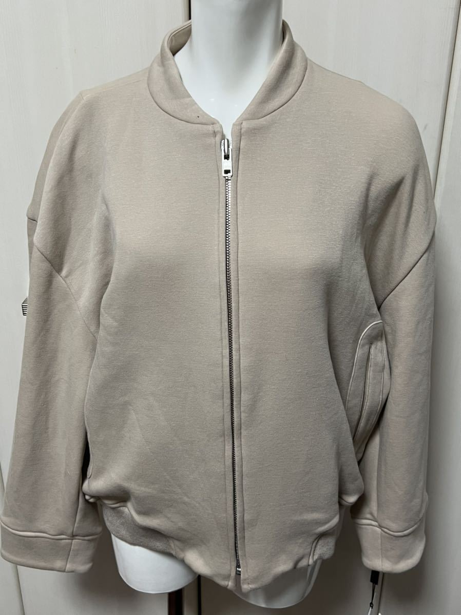 新品 DOUBLEDOUBLE STANDARD CLOTHING ダブスタ 裏起毛 スウエットブルゾン ベージュ 38サイズ 10000円より値下げ拍卖