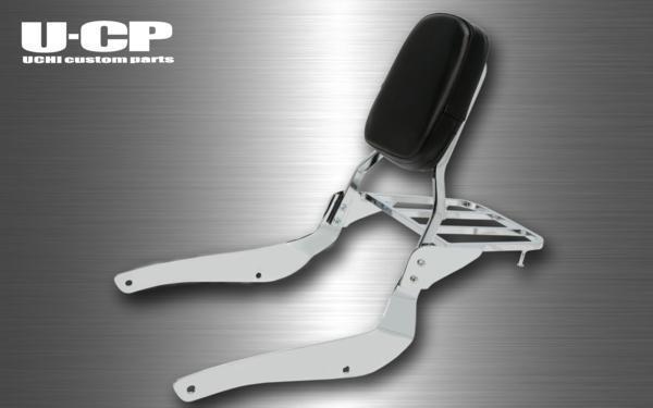 ●新品U-CP ブルバード400(VK55A)(全年式)/BOULEVARD400ステンレスバックレスト キャリア付 UCHI Custom Parts拍卖