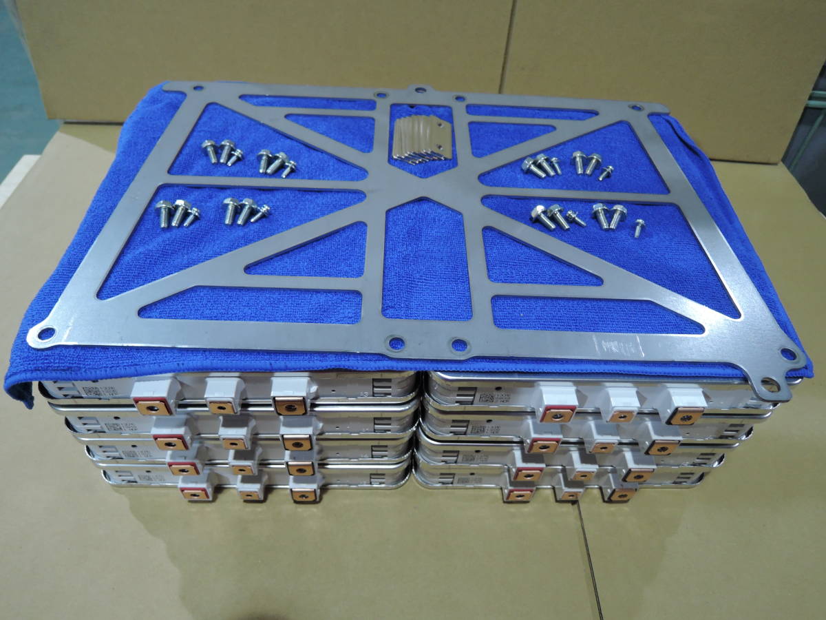 即日発送 AZE0 リーフ 中期 バッテリー 8枚 【残セグ4】 端子ボルト 銅プレート プレート (検 蓄電池 コムス オフグリッド バッテリー増設拍卖