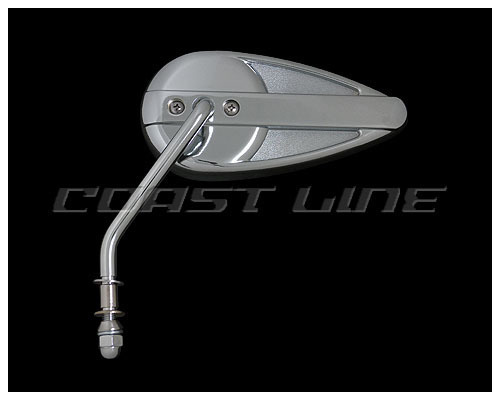 N003394 ステムタイプ ティアドロップミラー クローム 左拍卖