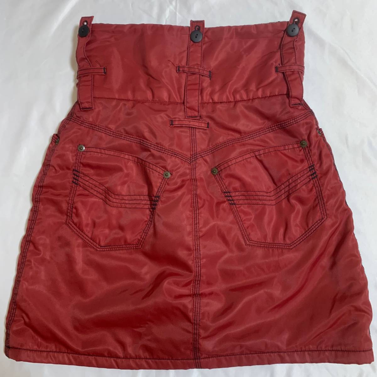 Jean Paul GAULTIER ジャンポールゴルチエ ゴルチェ 赤 ナイロン スカート アーカイブ archive skirt拍卖