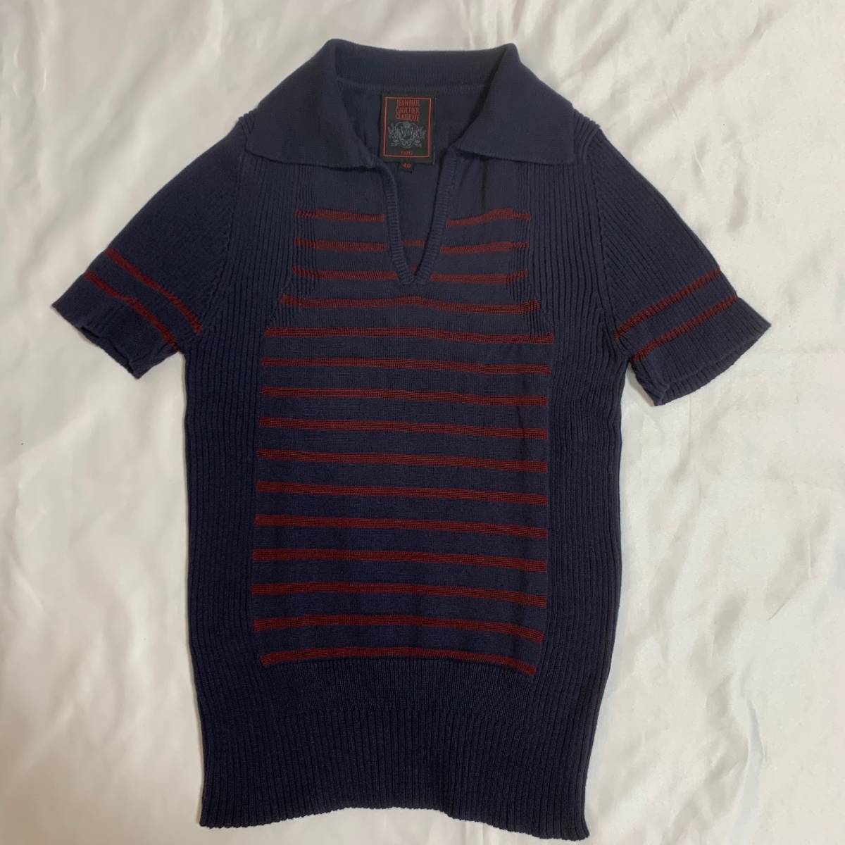 Jean Paul GAULTIER ジャンポールゴルチエ ゴルチェ シャツ Tシャツ カットソー ポロシャツ ボーダー 40 アーカイブ archive tops拍卖