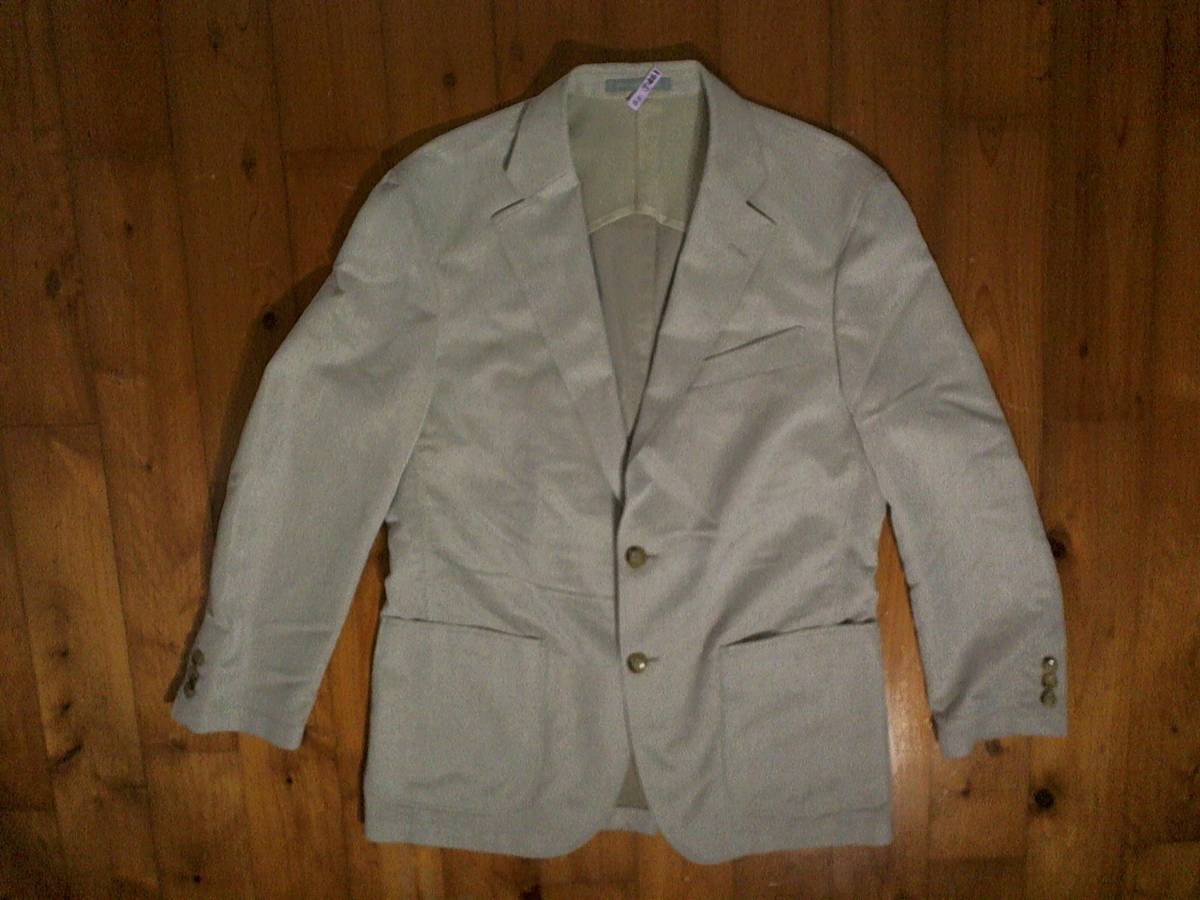 ☆ユキトリイ【YUKI TORII HOMME】テンセル 2ボタン テーラード ジャケット S ベージュ系拍卖