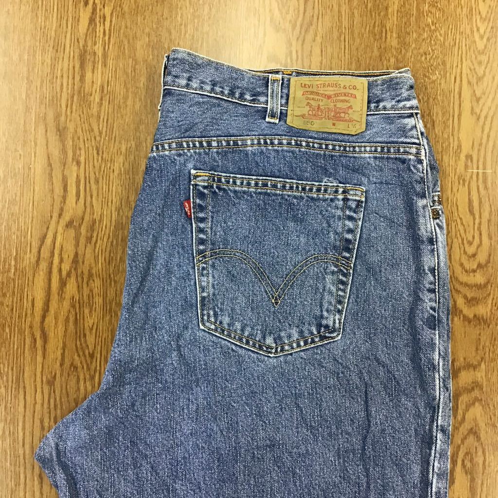 【EC272】Levi's 550 24M 大きいサイズ ビッグサイズ ジーンズ デニムパンツ ポケット浅め メンズブランド古着 リーバイス550 送料無料拍卖