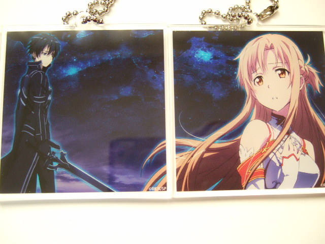 ソードアート・オンライン フルダイブ TRCD アクリルチャーム A 2個 アスナ キリト 230317 ANIPLEX アニプレックス SAO アクリルスタンド拍卖